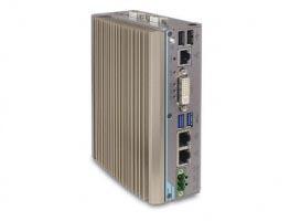 Intel® Pentium® N4200 & Atom™ E3950 ultra-compact DIN-rail fanless rugged computer with GbE & PoE
