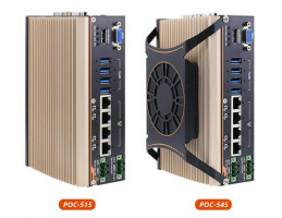 AMD Ryzen™ V1605B/ V1807B ultra-compact rugged embedded computer with 4x PoE+ & MezIO™ interface